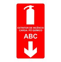 Placa Fotoluminescente - Extintor de Incêndio Carga: Pó Químico ABC Placa Fotoluminescente - Extintor de Incêndio Carga: Pó Químico ABC
