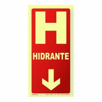 Placa Fotoluminescente - Hidrante Placa Fotoluminescente - Hidrante