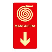 Placa Fotoluminescente - Mangueira de Incêndio Placa Fotoluminescente - Mangueira de Incêndio