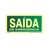 Placa Fotoluminescente - Saída de Emergência
