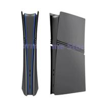 Placa Frontal De Painéis De Console PS5 Grey pro Disc Edition Com Pele De Logotipo E Adesivo De 30o