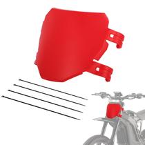 Placa frontal para número de moto elétrica off-road CHANGCHENG vermelha Placa frontal para número de moto elétrica off-road CHANGCHENG vermelha