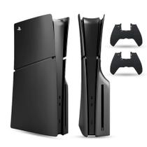 Placa frontal PEYANZ para PS5 Slim (edição em disco) com 2 capas de controle