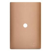 Placa Furo Com Suporte 4X2 - Dicompel Novara Ouro Rose