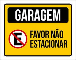 Placa Garagem Favor Não Estacionar 27X35