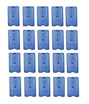 Placa Gelo-x Gel Rígido Reutilizável 500ml 17x10x3cm Gelotech Kit c/ 20 unidades