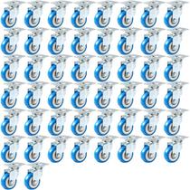 Placa giratória Caster em rodas de poliuretano azul FactorDuty