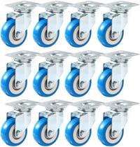 Placa giratória Caster Wheels Online Best Service 50 mm azul PU Placa giratória Caster Wheels Online Best Service 50 mm azul PU