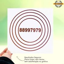 Placa Grafico Anti Dor PVC 15x15cm - Radionica Radiestesia Placa Grafico Anti Dor PVC 15x15cm - Radionica Radiestesia