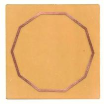 Placa Grafico Decágono M 7x7cm - Radionica Radiestesia