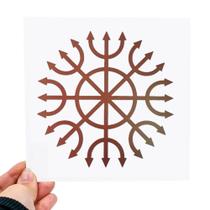 Placa Grafico Devadatta PVC 15x15cm - Radionica Radiestesia Placa Grafico Devadatta PVC 15x15cm - Radionica Radiestesia