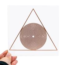 Placa Grafico Energia Triângulo Divino PVC 15x15cm - Radionica Radiestesia Placa Grafico Energia Triângulo Divino PVC 15x15cm - Radionica Radiestesia