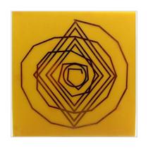 Placa Grafico Espiral Cósmico M 7x7cm - Radionica Radiestesia