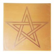Placa Grafico Estrela de Cinco Pontas G 15x15cm - Radionica Radiestesia