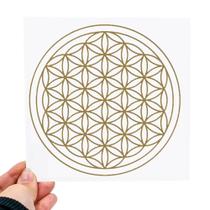 Placa Grafico Flor da Vida PVC 15x15cm - Radionica Radiestesia