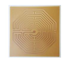 Placa Grafico Labirinto D'Amiens M 7x7cm - Radionica Radiestesia Placa Grafico Labirinto D'Amiens M 7x7cm - Radionica Radiestesia