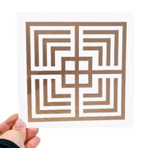 Placa Grafico Mesa De AmiensPVC 15x15cm - Radionica Radiestesia