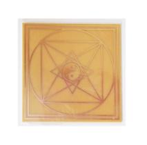 Placa Grafico Pirâmide de Tao M 7x7cm - Radionica Radiestesia
