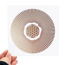 Placa Grafico Sol Da Vida PVC 15x15cm - Radionica Radiestesia