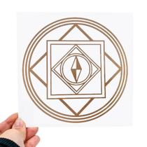 Placa Grafico Sorte e Sucesso PVC 15x15cm - Radionica Radiestesia