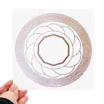 Placa Grafico Trigono PVC 15x15cm - Radionica Radiestesia Placa Grafico Trigono PVC 15x15cm - Radionica Radiestesia
