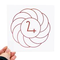 Placa Grafico Turbilhão com Júpiter PVC 15x15cm - Radionica Radiestesia Placa Grafico Turbilhão com Júpiter PVC 15x15cm - Radionica Radiestesia