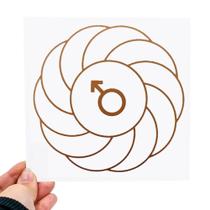 Placa Grafico Turbilhão com Marte PVC 15x15cm - Radionica Radiestesia Placa Grafico Turbilhão com Marte PVC 15x15cm - Radionica Radiestesia