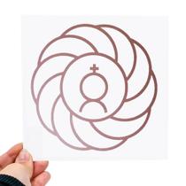 Placa Grafico Turbilhão com Mercúrio PVC 15x15cm - Radionica Radiestesia Placa Grafico Turbilhão com Mercúrio PVC 15x15cm - Radionica Radiestesia