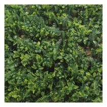 Placa Grama Artificial Vertical Jardim Folhas Mistas 40x60cm