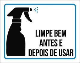 Placa Higiente Limpe Bem Antes E Depois De Usar 27X35