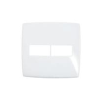 Placa Horizontal 4x4cm 1+1P Gloss Branco - Pial Legrand Placa Horizontal 4x4cm 1+1P Gloss Branco - Pial Legrand