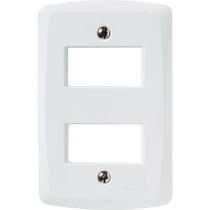 Placa Horizontal Lux² 2 Postos Afastados 4 X 2 Branca - Tramontina Placa Horizontal Lux² 2 Postos Afastados 4 X 2 Branca - Tramontina