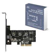 Placa host SATA III PCIe x4 de 6 Gbps Vantec UGT-ST655 de 5 portas Placa host SATA III PCIe x4 de 6 Gbps Vantec UGT-ST655 de 5 portas