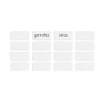 Placa Identificadora Cestos Caixas Organizador Multiuso 16un