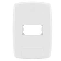 Placa Ilumi Lev 4x2 Módulo Branco Com Parafuso Ocultos - 8707