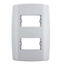 Placa Ilumi Slim 4X2 Branca (2Modulo Distanciado) 82080 Placa Ilumi Slim 4X2 Branca (2Modulo Distanciado) 82080