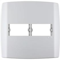 Placa Ilumi Slim 4X4 Branca (2 Modulo Horizontal) 83060 Placa Ilumi Slim 4X4 Branca (2 Modulo Horizontal) 83060
