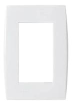 Placa Ilus 4x2 3 Mod Com Suporte Branco Soprano