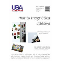Placa Imantada A4 210X297MM 0,33MM com Adesivo Pacote com 5