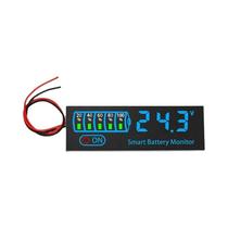 Placa Indicadora De Carga De Bateria Universal Display LED 7-55V Alarme De Tensão De Lítio Ácido