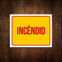 Placa Indicativa Ambiente Incêndio 18X23