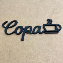 Placa Indicativa Sinalização Copa Cozinha Aplique Parede Mdf