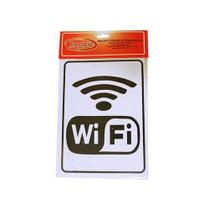 Placa Indicativa Wifi Branca 15x20cm - Pacific