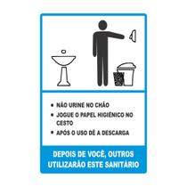 Placa informativa sinalização cuide do banheiro empresas lojas comercial Placa informativa sinalização cuide do banheiro empresas lojas comercial