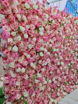 Placa Jardim Vertical de Rosas Artificiais 1 metro decorativo