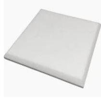 Placa Lã de PET Branca CHANFRADO 600 x 600 x 50 mm - 35kg/m3