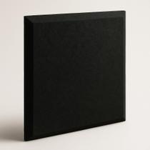 Placa Lã de PET Preto com Chanfro 620 x 620 x 25 mm