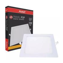 Placa Led Avant Quadrado Embutir 18w 3000k Autovolt Placa Led Avant Quadrado Embutir 18w 3000k Autovolt