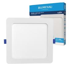Placa Led Blumenau Play Emb Quad 12w 3000k Autovolt 83443004 Placa Led Blumenau Play Emb Quad 12w 3000k Autovolt 83443004