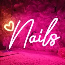 Placa LED de néon SYLHOME 30x17cm rosa alimentada por USB